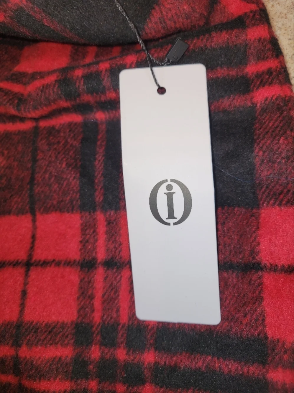 Wool Blend Classic Plaid Mini Skirt Red & Black Size Large NWT